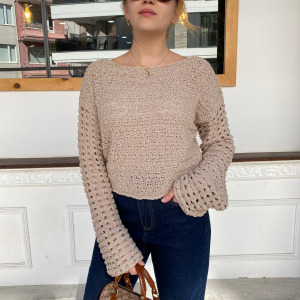 KOLLARI FİLELİ ÖRGÜ TRİKO