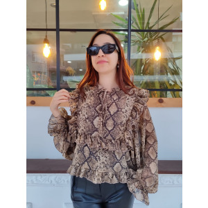 DESENLİ GÖMLEK BLUZ