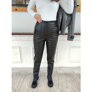 DERİ FLATOLU PANTOLON