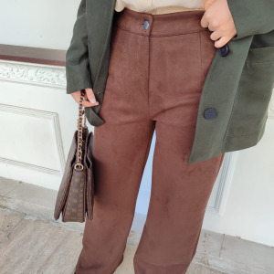 SÜET PALAZZO PANTOLON