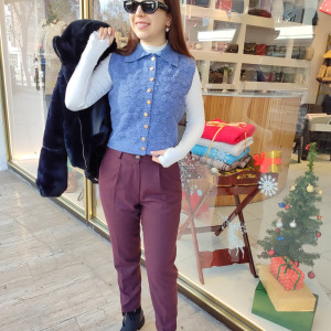 KAŞE DAR PAÇA PANTOLON