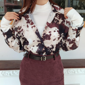 DESENLİ SATEN GÖMLEK