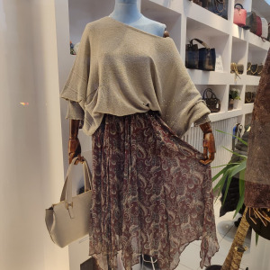 ŞAL DESEN ŞİFON ETEK